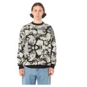 Rassvet Blommig Crewneck Sweatshirt Black, Herr