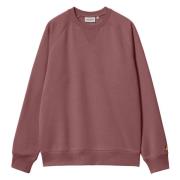 Carhartt Wip Crew-neck Bomullsweatshirt Pink, Herr