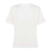 Autry Vit Bomull Half-Sleeve Sommar T-Shirt White, Dam