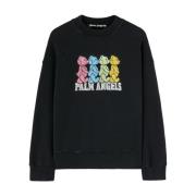 Palm Angels Svarta Tröjor för Män Black, Herr