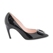 Roger Vivier Lackpumps med Viv' Choc-spänne Black, Dam