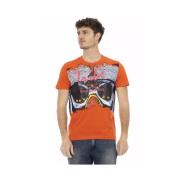 Trussardi Action Orange Bomull T-shirt fr Mn Orange, Herr