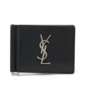 Yves Saint Laurent Vintage Pre-owned Laeder plnbcker Black, Dam