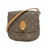 Louis Vuitton Vintage Pre-owned Tyg axelremsvskor Brown, Dam