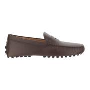 Tod's Handgjorda läderloafers med logodetalj Brown, Herr