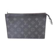 Louis Vuitton Vintage Pre-owned Canvas crossbodyvskor Black, Dam