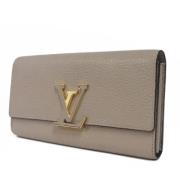 Louis Vuitton Vintage Pre-owned Laeder plnbcker Beige, Dam