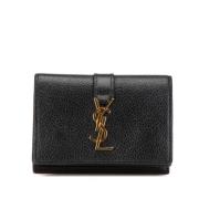 Yves Saint Laurent Vintage Pre-owned Laeder plnbcker Black, Dam