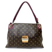 Louis Vuitton Vintage Pre-owned Tyg louis-vuitton-vskor Brown, Dam