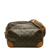 Louis Vuitton Vintage Pre-owned Canvas crossbodyvskor Brown, Dam