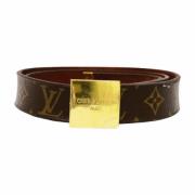 Louis Vuitton Vintage Pre-owned Laeder skrp Brown, Dam