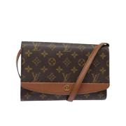 Louis Vuitton Vintage Pre-owned Canvas axelremsvskor Brown, Dam