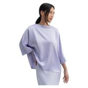 Ahlvar Gallery Tori satin tee Purple, Dam