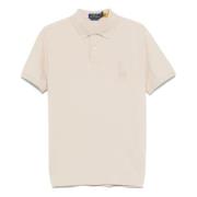 Polo Ralph Lauren Anpassad Slim Fit Bomullspolotröja Beige, Herr