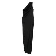 Rick Owens Arrowhead Lång Klänning Svart Black, Dam