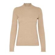 InWear Hög Hals Pullover Tröja Ginger Root Beige, Dam