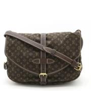 Louis Vuitton Vintage Pre-owned Canvas crossbodyvskor Brown, Dam