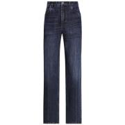 Dolce & Gabbana Herr Straight Jeans med DG Broderi Blue, Herr