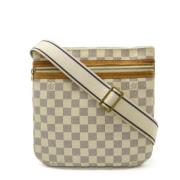 Louis Vuitton Vintage Pre-owned Canvas crossbodyvskor Beige, Dam