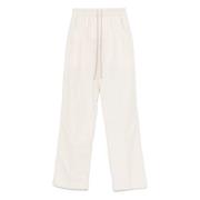 Rick Owens Vit Dragsko Bomullsbyxor Italien White, Herr