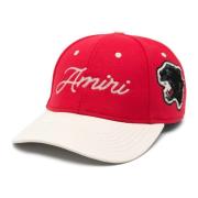 Amiri Broderad Baseballkeps Röd Red, Herr