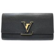 Louis Vuitton Vintage Pre-owned Laeder plnbcker Black, Dam