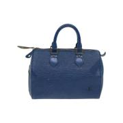 Louis Vuitton Vintage Pre-owned Laeder handvskor Blue, Dam