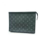 Louis Vuitton Vintage Pre-owned Tyg kuvertvskor Black, Dam