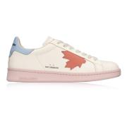 Dsquared2 Läder Snörskor The Canadian Stil White, Dam