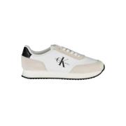 Calvin Klein Vita Sneakers med Kontrastdetaljer White, Herr