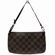 Louis Vuitton Vintage Pre-owned Canvas axelremsvskor Brown, Dam