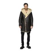 Vespucci by VSP Aiden - Brun Beige Shearling Kappa Brown, Herr