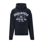 Dsquared2 Hoodie med dragsko Black, Herr