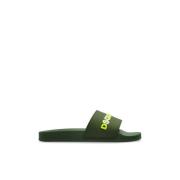 Dsquared2 Slides med logotyp Green, Herr