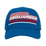 Dsquared2 Tryckt Baseballkeps med Spänne Stängning Blue, Unisex