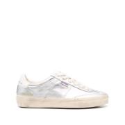 Golden Goose Silver Sneakers med Soul Star Design Gray, Dam