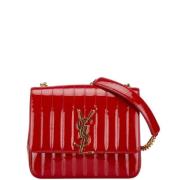 Yves Saint Laurent Vintage Pre-owned Plast axelremsvskor Red, Dam