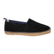 Castañer Svarta Mocka Espadriller med Rep Sula Black, Herr