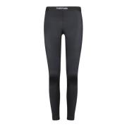 Tom Ford Svarta Logo Jersey Leggings Black, Dam