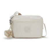 Kipling Funktionell Crossbody Väska med Justerbar Rem White, Dam