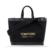 Tom Ford Dam axelväska med tryckknapp Black, Dam