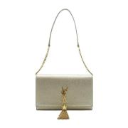 Yves Saint Laurent Vintage Pre-owned Laeder handvskor Beige, Dam