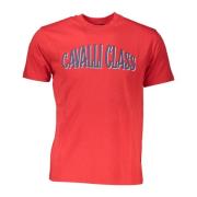 Cavalli Class Röd Bomull Herr T-shirt Red, Herr