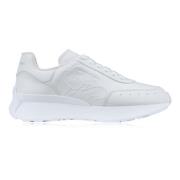 Alexander McQueen Läder Snörskor Sneakers White, Herr