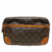 Louis Vuitton Vintage Pre-owned Canvas kuvertvskor Brown, Dam