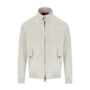 Baracuta Naturlig Beige Tartan Bomberjacka White, Herr