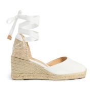 Castañer Carina/6/001 7 cm Wedges White, Dam