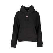 Tommy Hilfiger Svart Bomull Huva Dam Sweatshirt Black, Dam