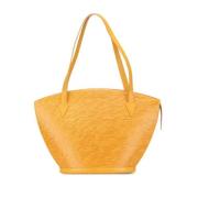 Louis Vuitton Vintage Pre-owned Laeder axelremsvskor Yellow, Dam