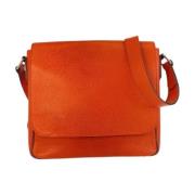 Louis Vuitton Vintage Pre-owned Laeder crossbodyvskor Orange, Dam